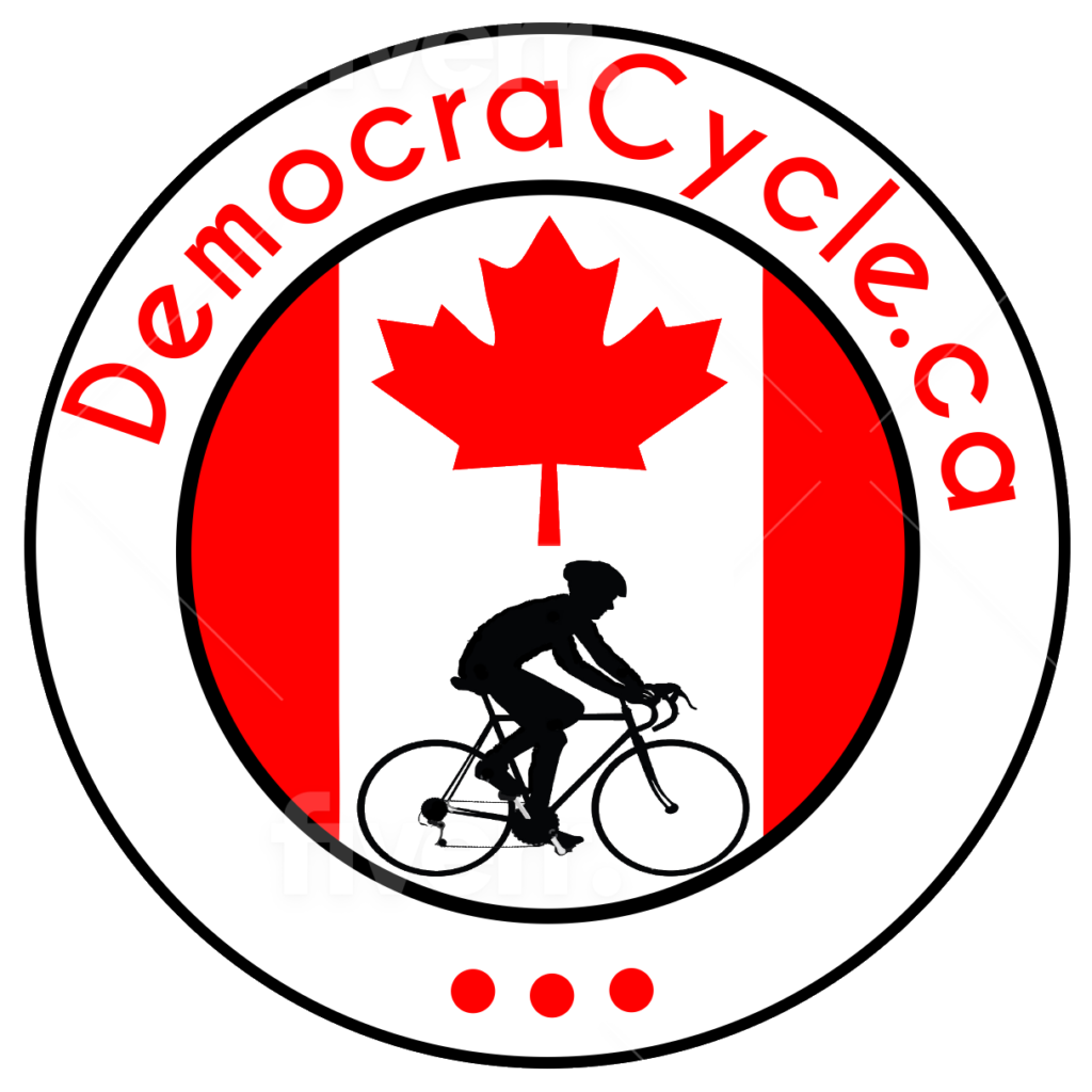 DemocraCycle.ca Logo round with bike